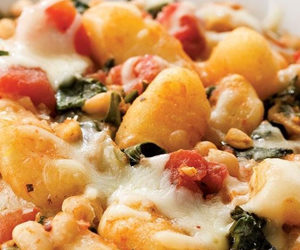 Gnocchi with Spinach and Cannellini Beans