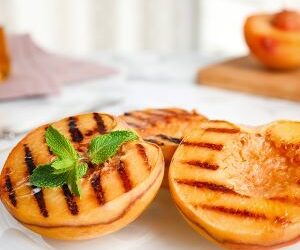 Grilled Peaches with Peach White Balsamic Vinegar